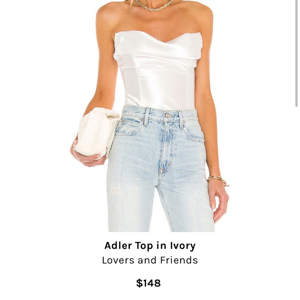 LOVERS AND FRIENDS IVORY ALDER BUSTIER TOP